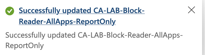 Break-glass admin viewing CA policies