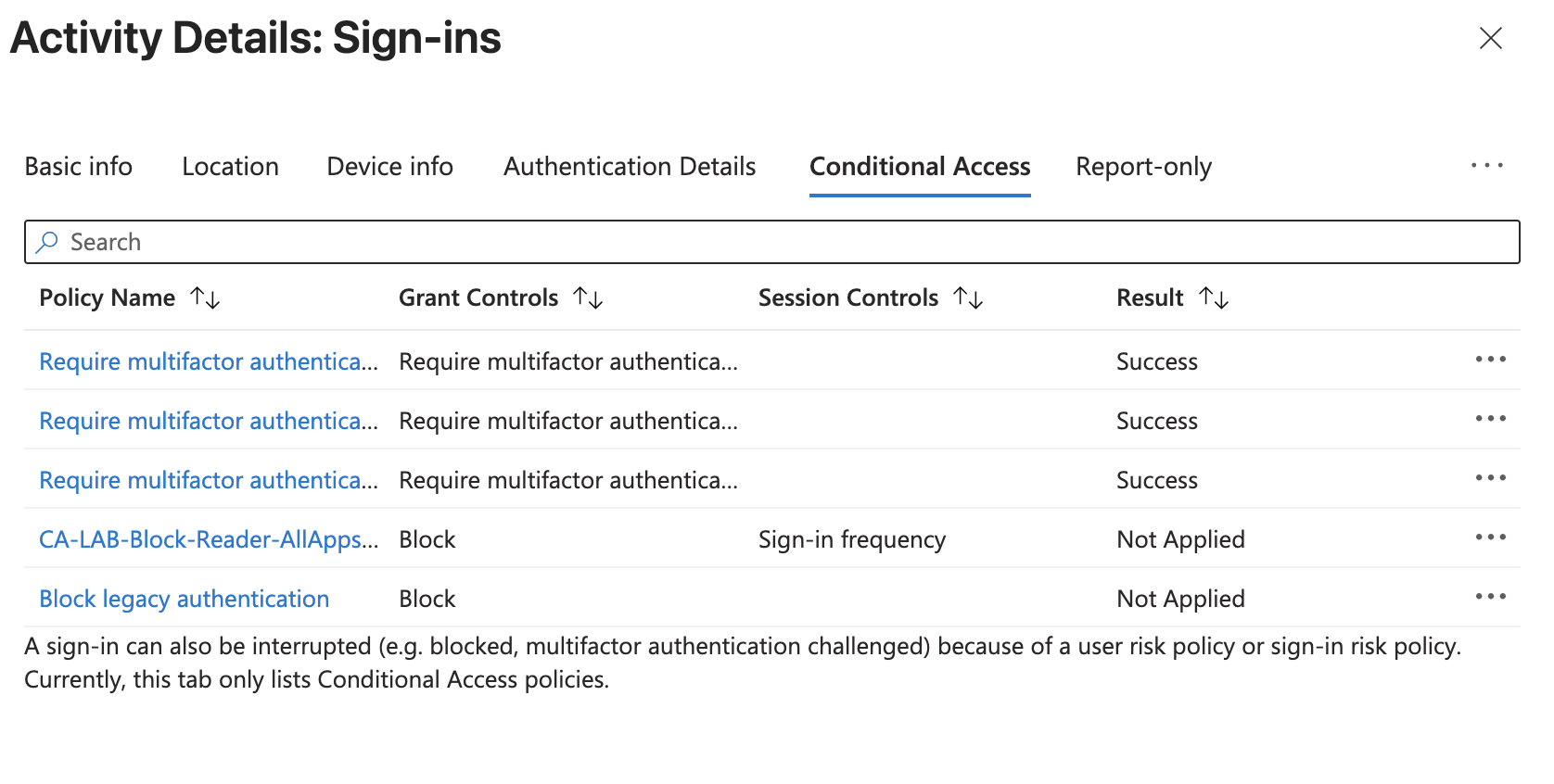 AADSTS53003 blocked by Conditional Access