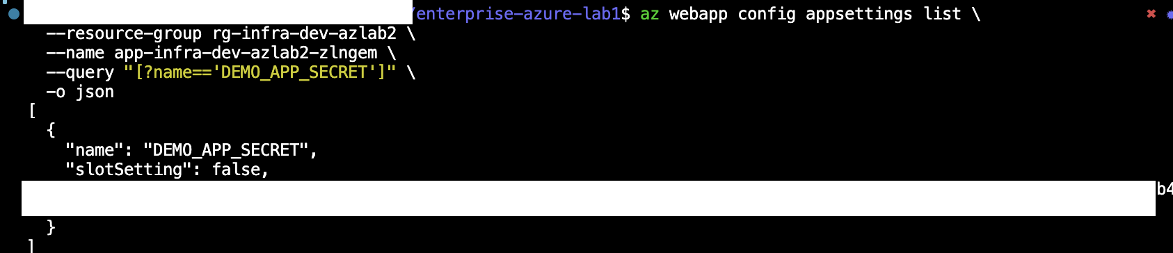 CLI confirm DEMO_APP_SECRET setting