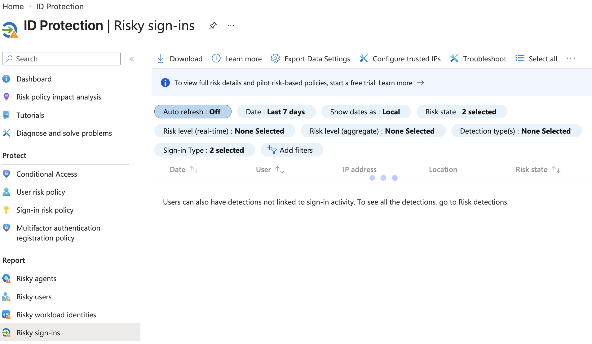 Sign-in risk policy