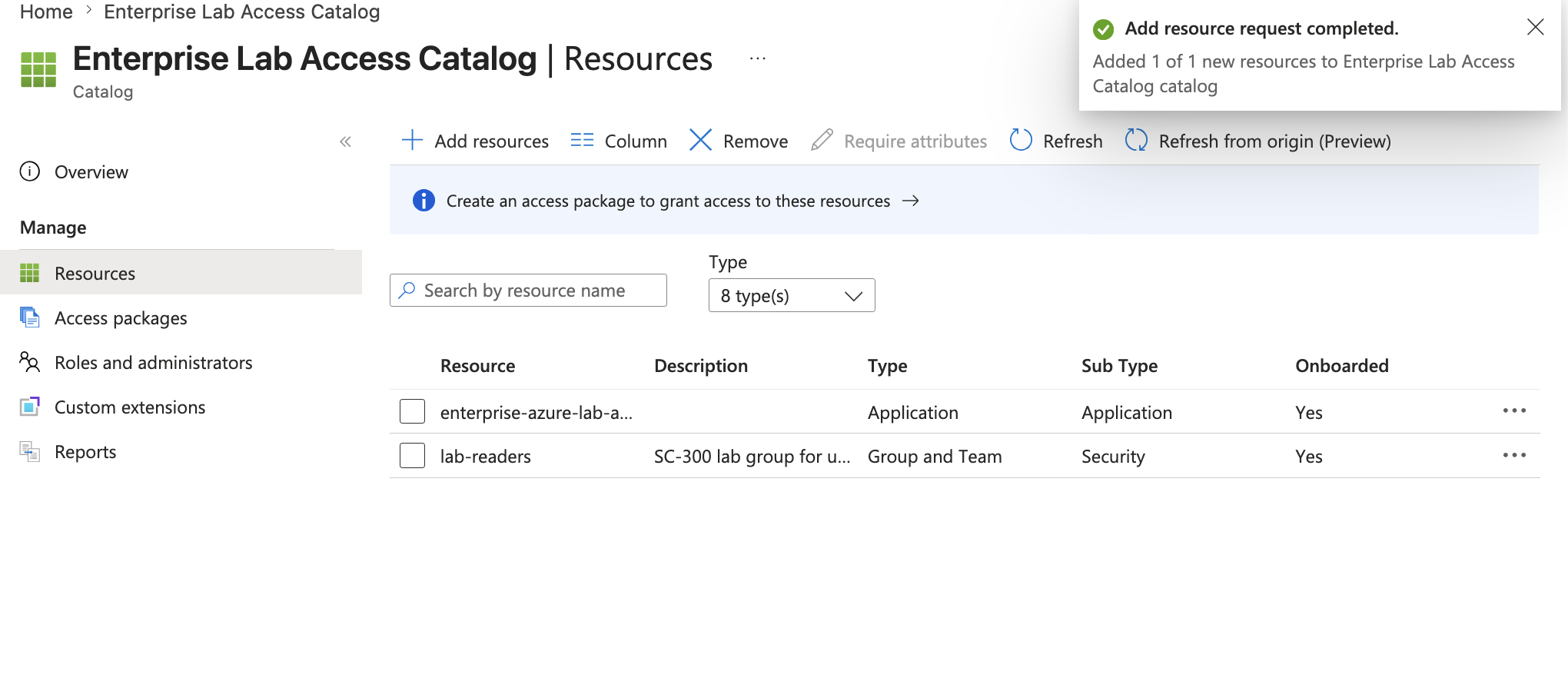 Access package basics