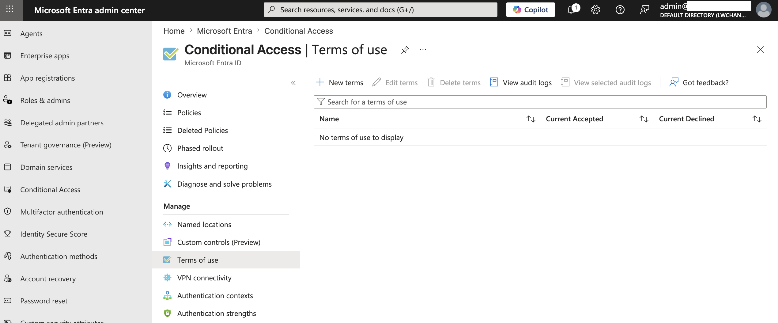 Terms of Use document details