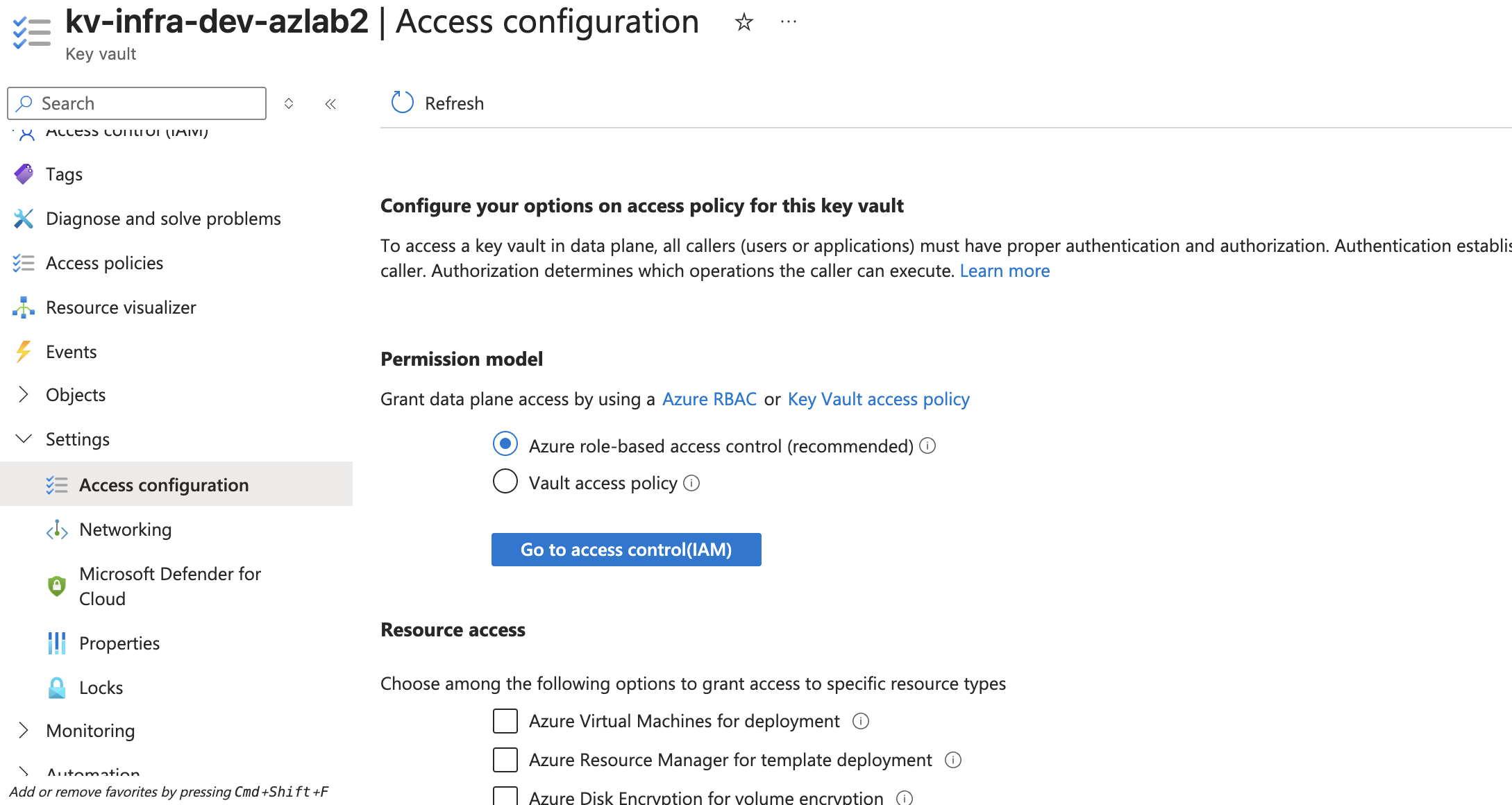 Key Vault RBAC Mode
