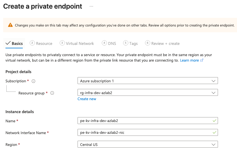 Private Endpoint Basics