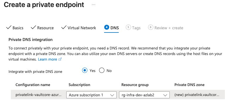 Private Endpoint DNS Integration