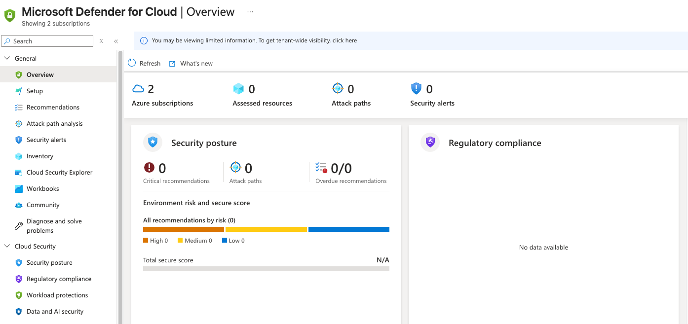 Defender for Cloud Secure Score